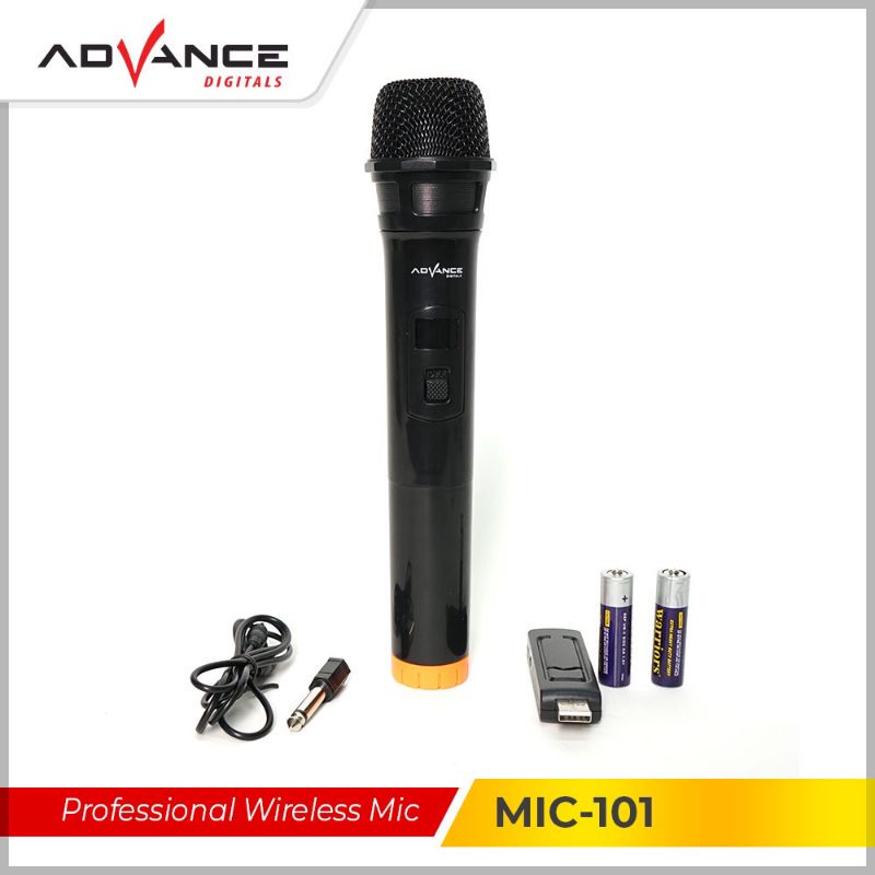 NEW microphone advance 101 mic professional wireless single / mic tanpa kabel-bisa cod | FMS