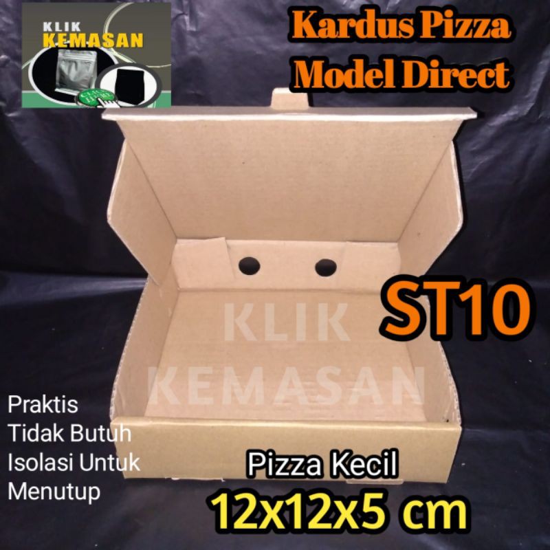 

KARDUS PIZZA 12x12x5 cm KOTAK AKSESORIS ST10 KADO SOUVENIR BOX PACKING