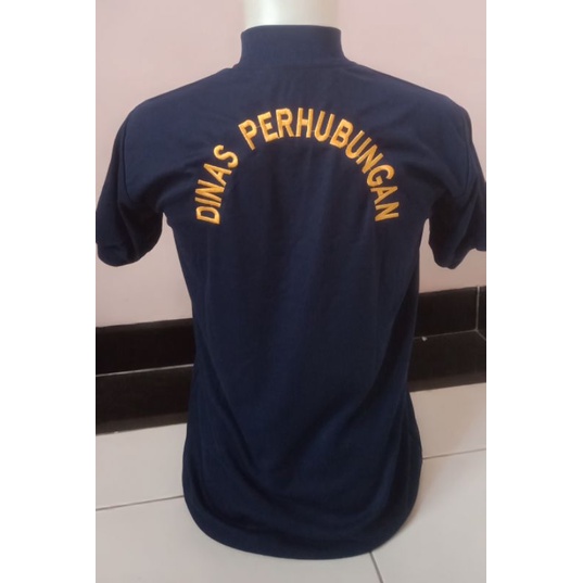 KAOS PENDEK DISHUB BORDIR,SABLON,KOMBINASI