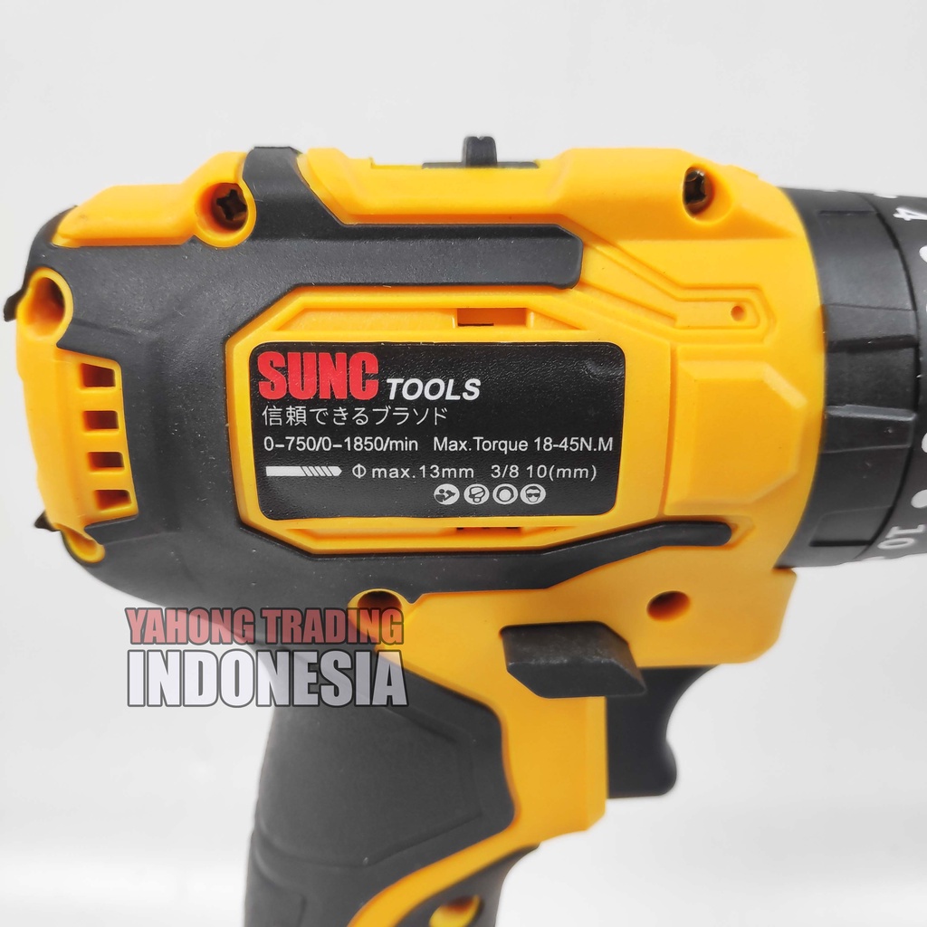 PAKET Mesin Gerinda Baterai Cordless Angle Grinder + Mesin Bor Baterai Cordless Drill 42VF SUNC TOOLS