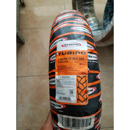 Ban Zeneos Turino ZN 33 120/70 - 17 Ori