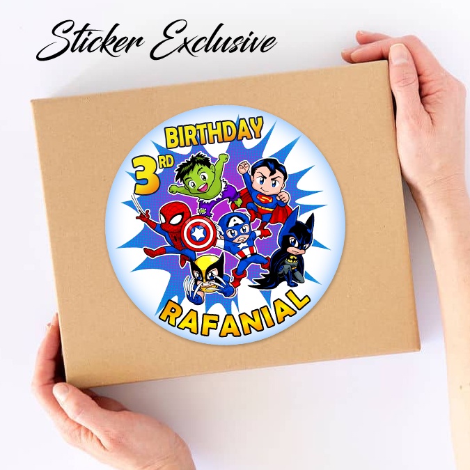 

50 STIKER / STICKER AVENGERS 3 UTK BAG / BENTO / SOUVENIR ULTAH ULANG TAHUN