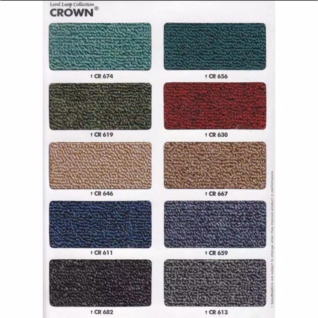 HOM Malang CROWN Karpet Meteran /Karpet Masjid, kantor, hotel Lebar 2 Meter