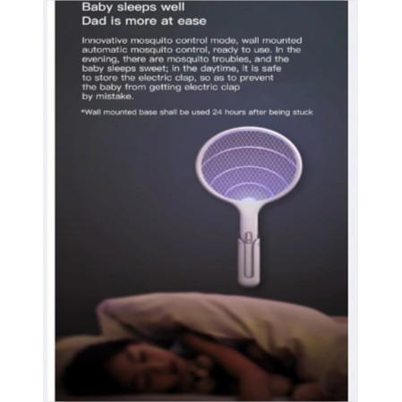 QUALITELL MOSQUITO KILLER 2in1 SWATTER RAKET + LAMPU PEMBUNUH NYAMUK