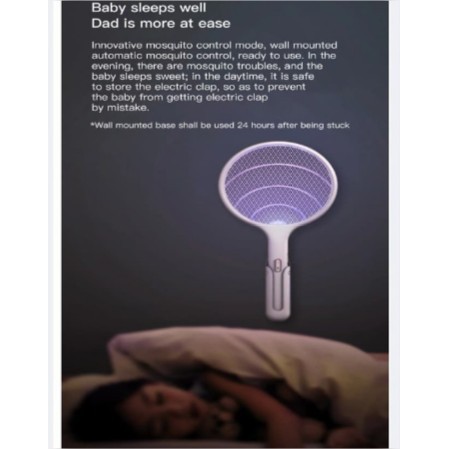 QUALITELL MOSQUITO KILLER 2in1 SWATTER RAKET + LAMPU PEMBUNUH NYAMUK