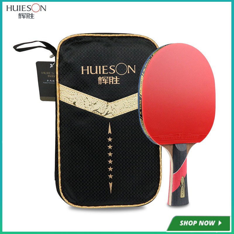 Huieson Bat Pingpongtenis Meja 6 Bintang Bahan Carbon Fiberkaret