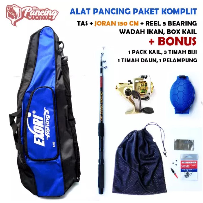 Satu Set Alat Pancing Komplitbk