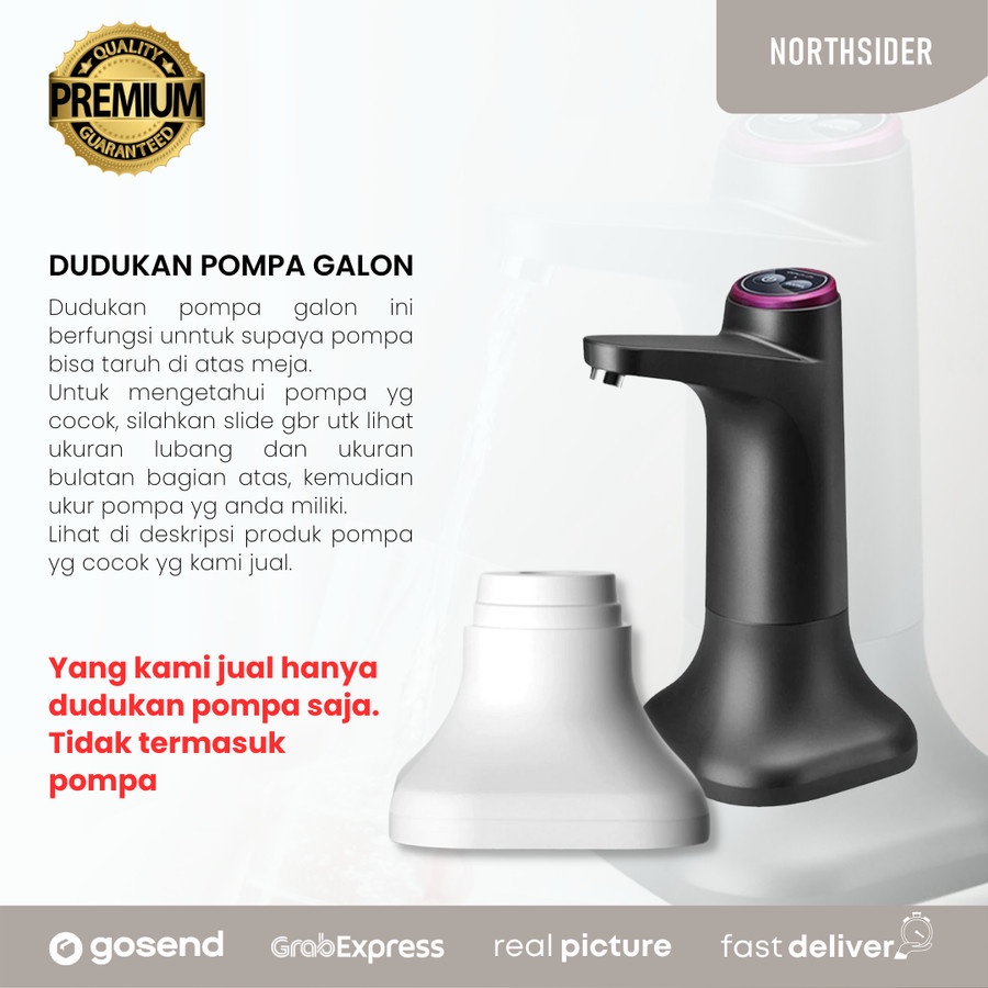 DUDUKAN POMPA GALON ELEKTRIK UNTUK MEJA - LEMARI|PORTABLE BASE STAND