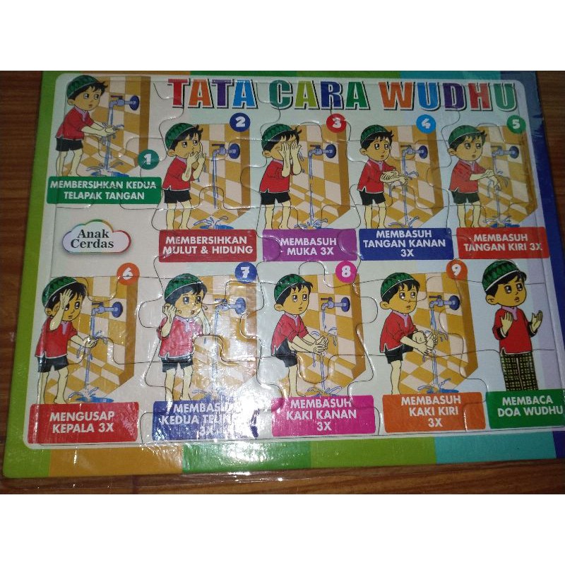 Puzzle Tata Cara Sholat ukuran besar