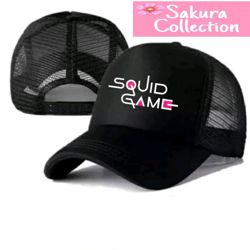 Topi Trucker SNAPBACK Baseball TULISAN LOGO SQUIDGAME KOREA