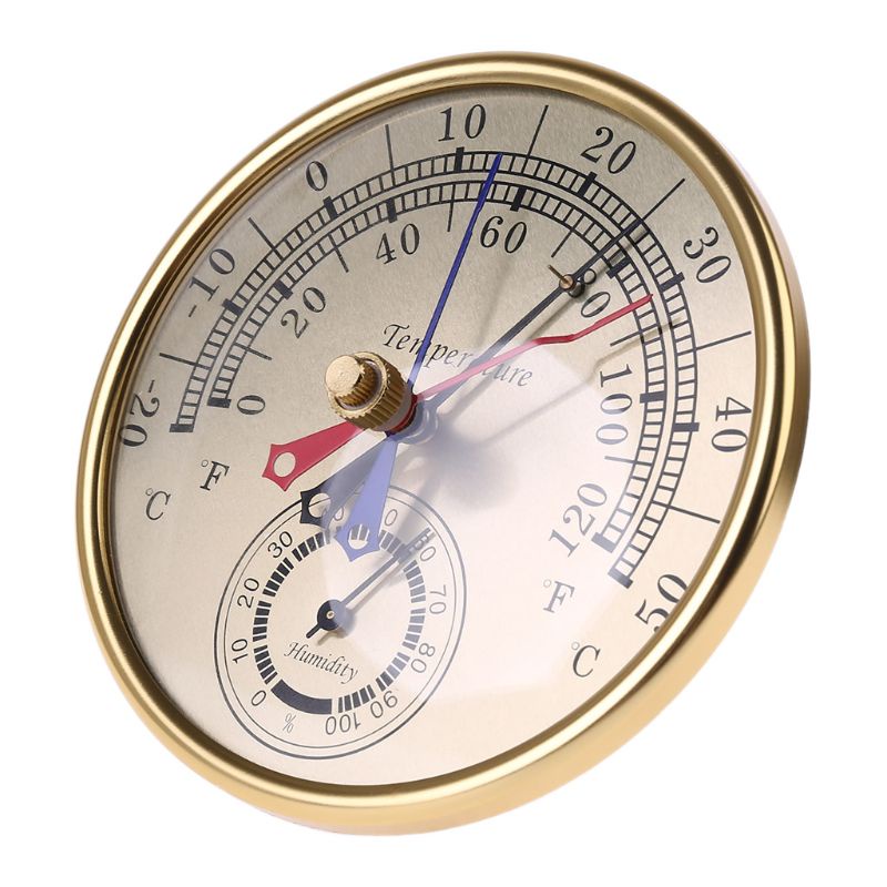 Mary Termometer / Higrometer Analog 5 &quot;Menit Tanpa Baterai Untuk Indoor / Outdoor