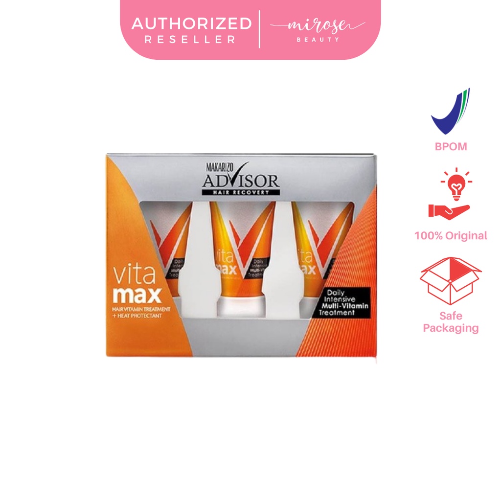 Makarizo Advisor Hair Recovery Vitamax 8 ml x 3 - Vitamin Rambut / Serum Rambut / Hair Vitamin