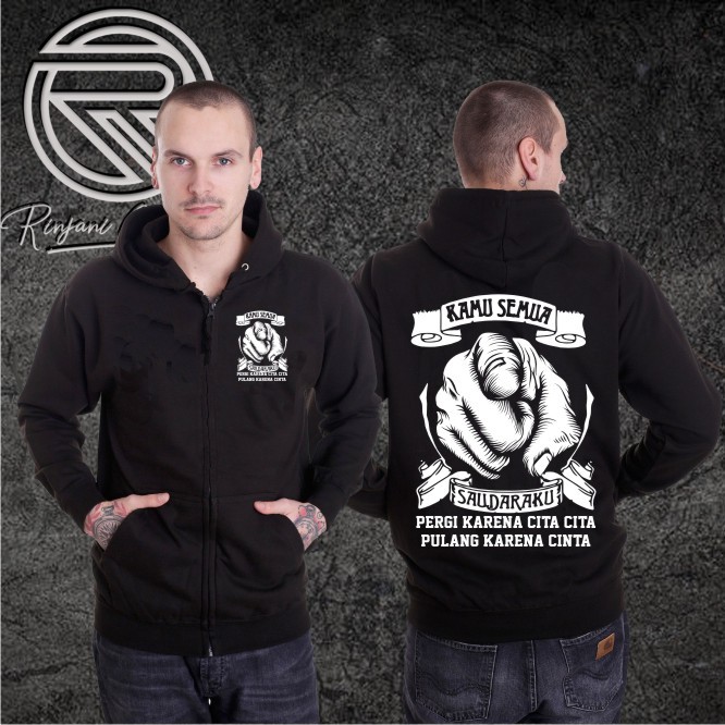 JAKET ANAK RANTAU.JAKET CUSTOM SUKA SUKA.JAKET PEJUANG RUPIAH