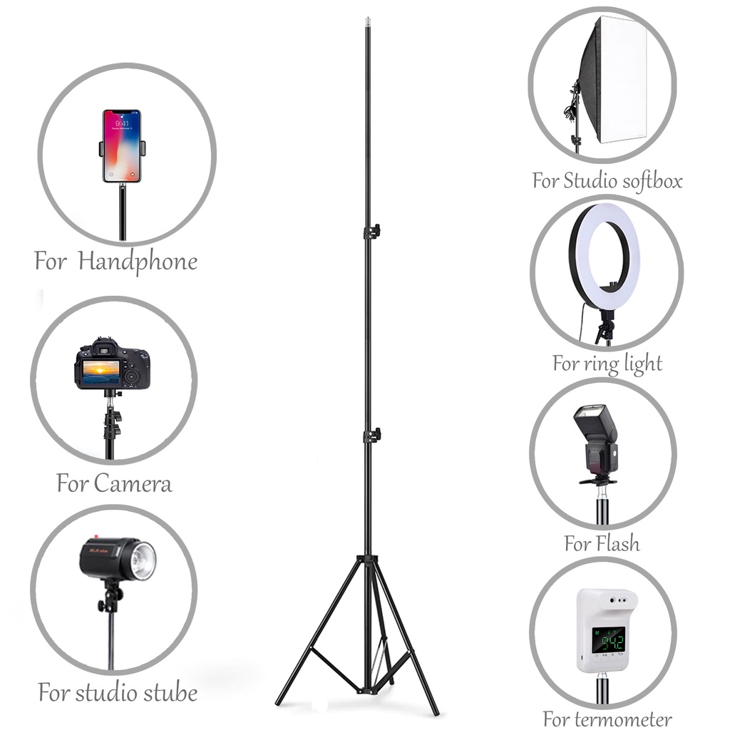 Lampu Selfie Ring Light Tripod LED 20 cm | 26 cm | 30 cm Phone Holder Stand Tiktok Selebgram Beauty Vlogger