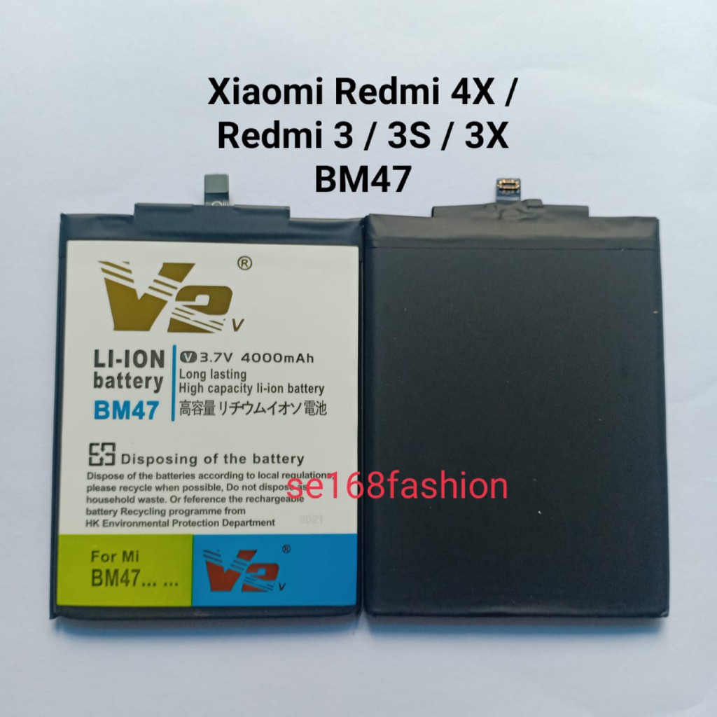 Baterai Xiaomi Redmi 4X redmi 3 3x 3S Bm47 DoubelPower Batre Batere BAttery