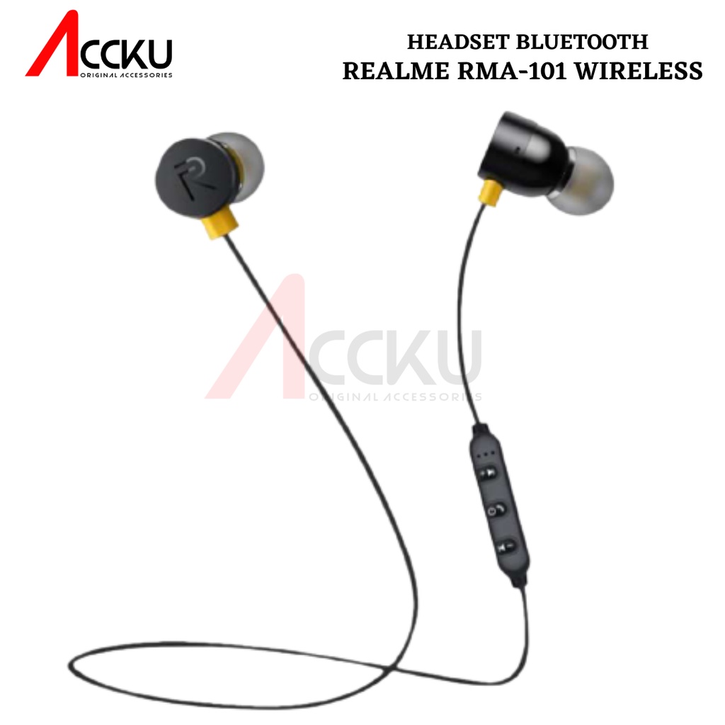 HEADSET BLUETOOTH REALME RMA-101 HANDSFREE REALME BUDS RMA101 WIRELESS HANDSFREE REALME