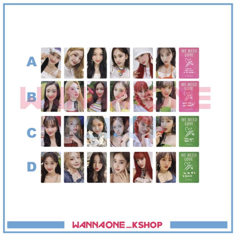 photocard stayc we need love album