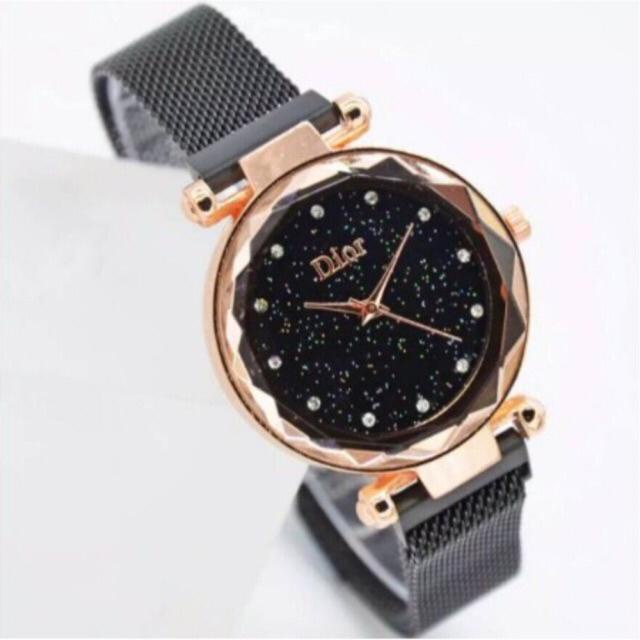 JAM TANGAN WANITA / JAM TANGAN MAGNET / JAM TANGAN RANTAI MAGNET / JAM TANGAN WANITA ANALOG-BLACKROSEGOLD