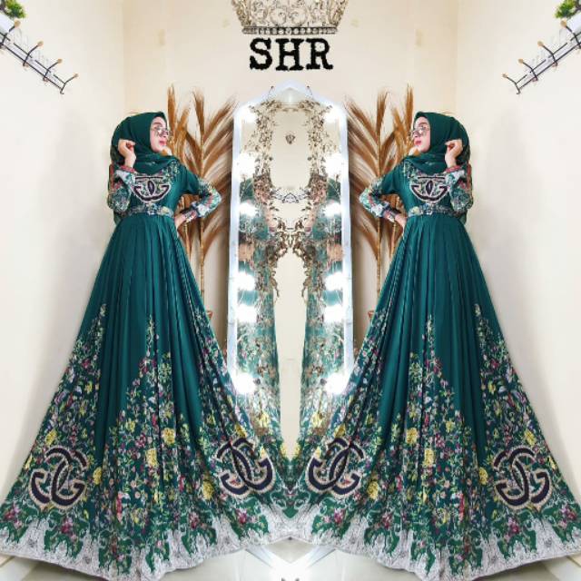 READYNEW ORY SHR MAXY DRESS GC HIJAU