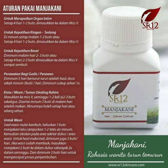 Yuk Simak Manfaat Manjakani Sr12 Untuk Melancarkan Haid 