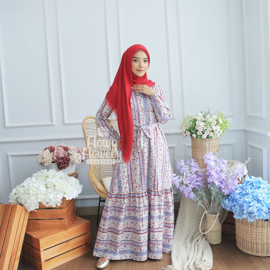 KHUSUS LIVE SALE FLOWY FLOWERY DRESS