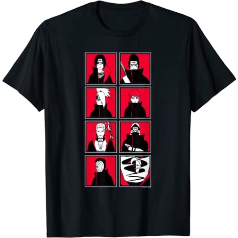 Baju Kaos Anak Naruto Shippuden Akatsuki Frames T-Shirt