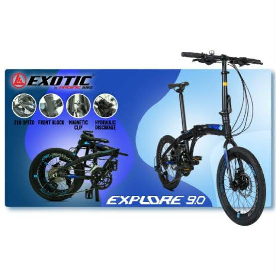 sepeda lipat exotic 2 x 9 speed explore 9.0   ⠀⠀⠀⠀⠀⠀⠀⠀⠀⠀⠀⠀⠀⠀⠀⠀⠀⠀⠀⠀⠀⠀⠀⠀⠀⠀⠀