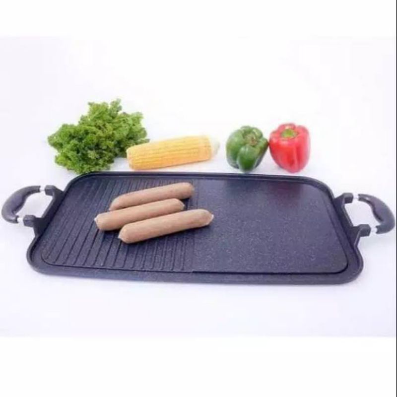 OMICKO KOMPOR PORTABLE Multi Grill Pan  , BBQ  ,  Bulgogi  , Happy Grill Pan, Alat Panggang Pemanggang