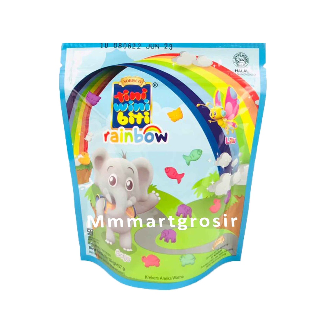 Tini Wini Biti Rainbow / Biskuit / Krekers Aneka Warna / 57g