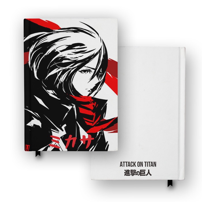 

Buku Catatan Attack On Titan Mikasa SNK Agenda Jurnal Notebook Custom