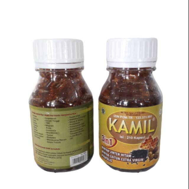 Kamil 3in1 (Habbasauda, Zaitun &amp; Propolis) 210 kapsul