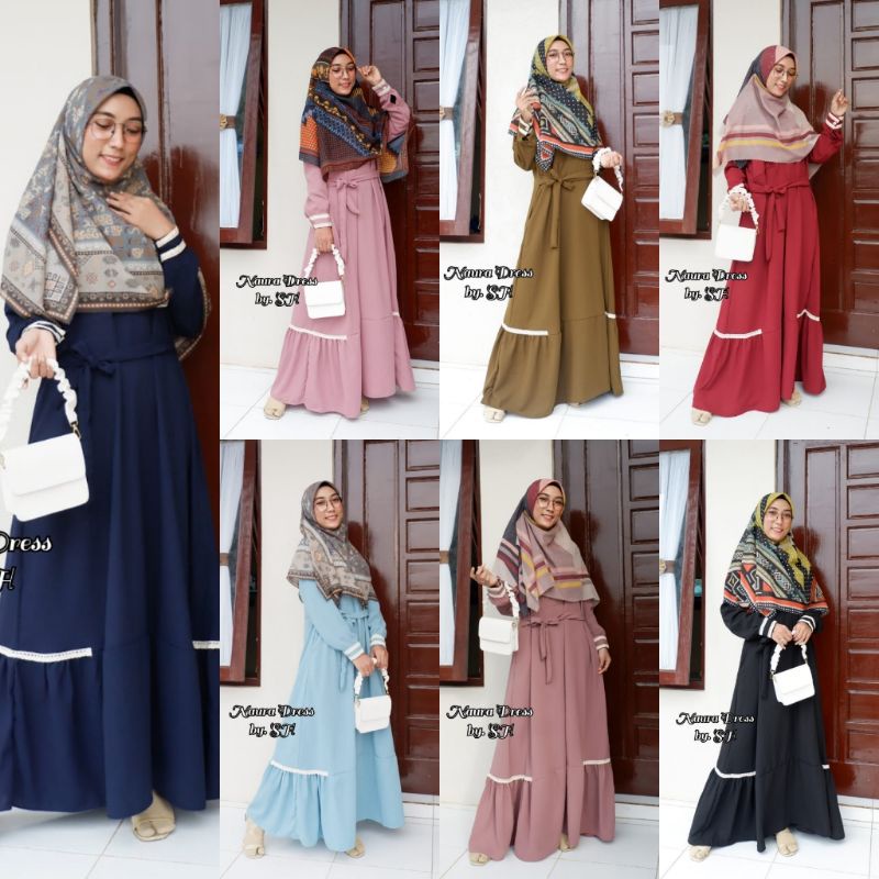 Gamis Polos Renda
