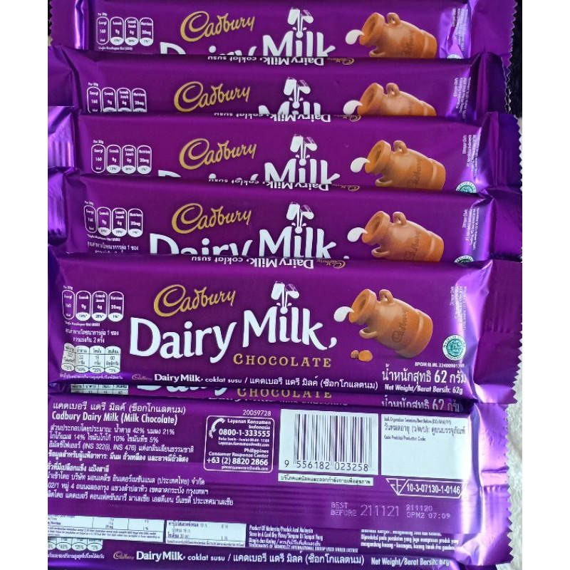 cadburry dairy milk 62gram