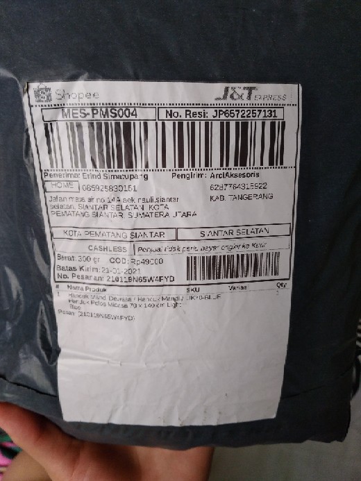 Handuk Mandi Dewasa Arci 70 X 140 Cm Light Blue