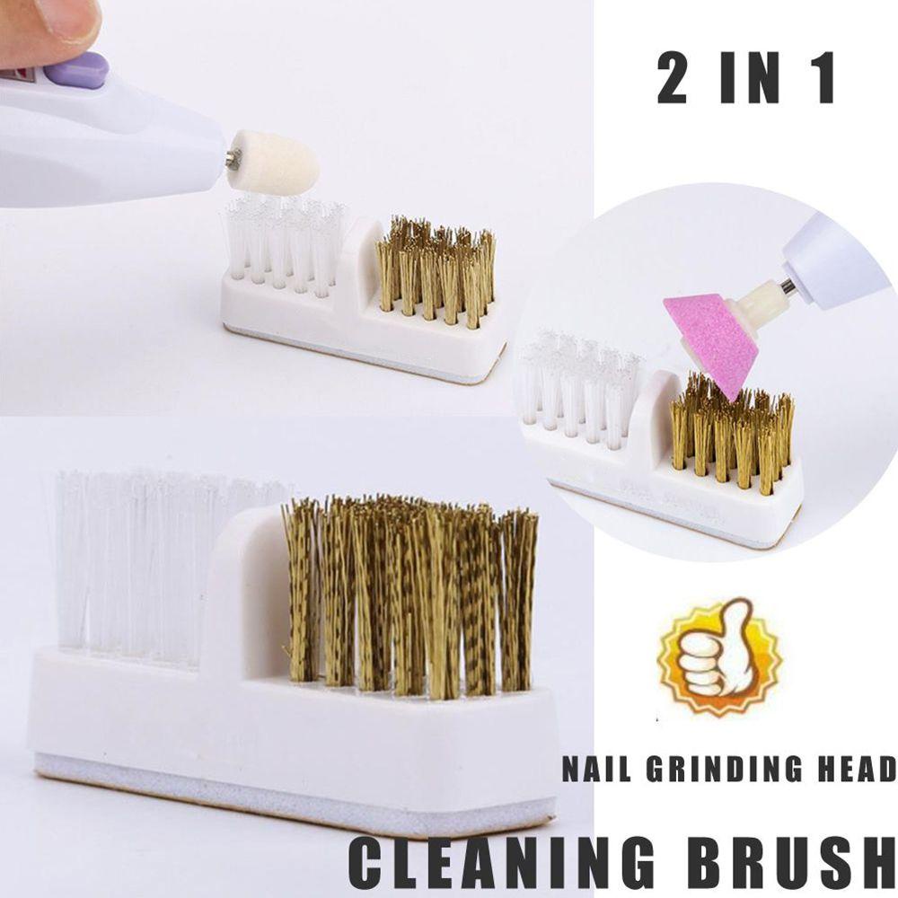 Preva Sikat Pembersih DIY Nail Art Salon Manicure Tools Golden Copper Wire Cleaner