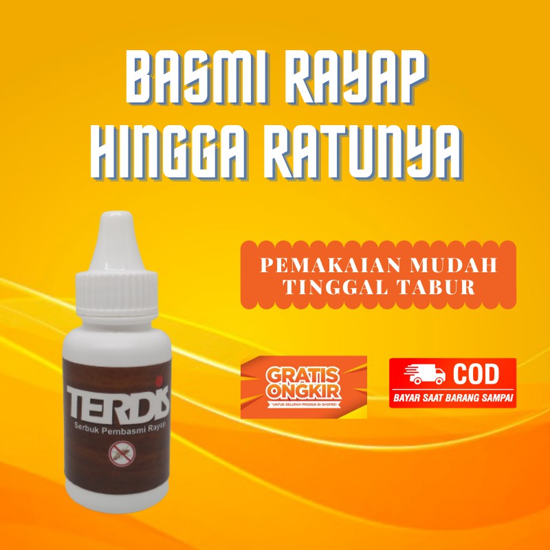 TERDIS obat anti rayap umpan racun pembasmi rayap kayu dan tanah berupa serbuk bubuk bukan semprot