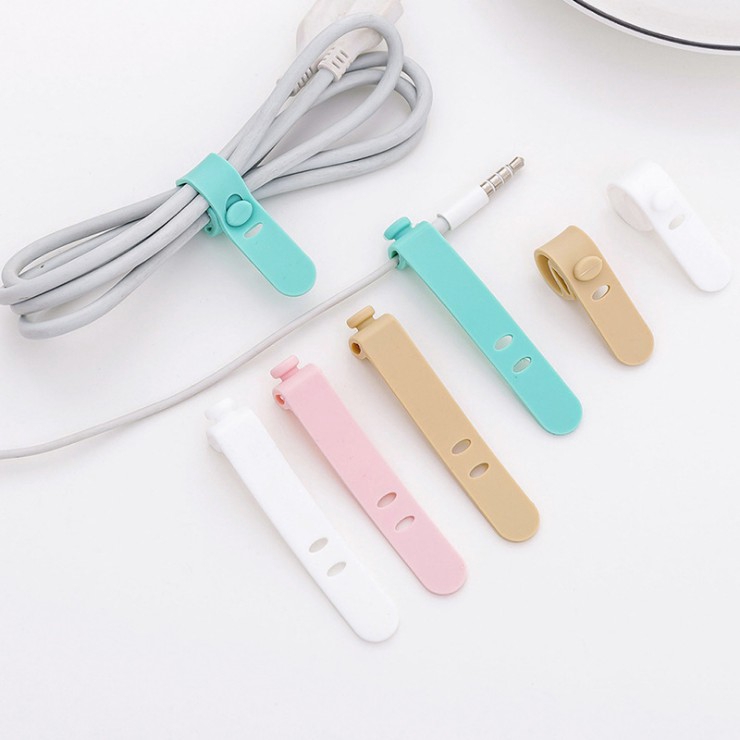 PENGIKAT PENGAIT KABEL HEADSET POLOS WARNA / KARET KAIT HP001