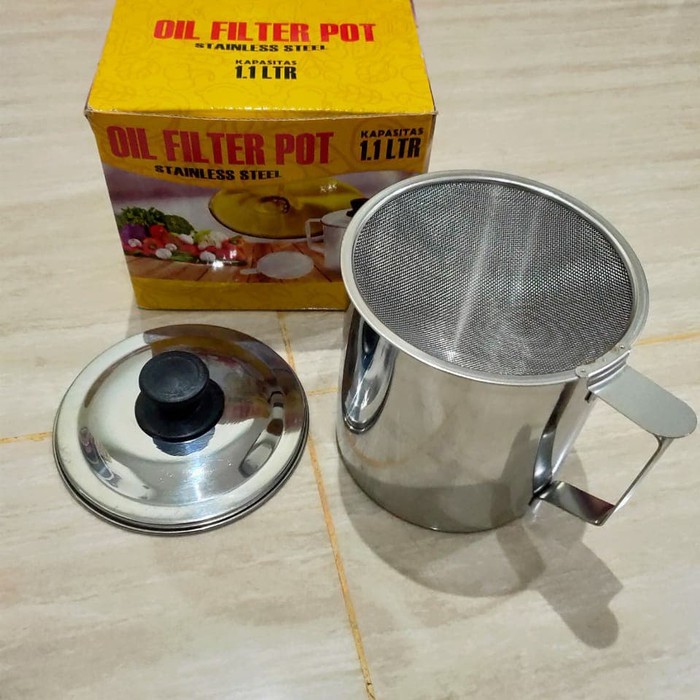 Saringan Minyak  - OIL POT Muliya OP-12 Stainless Steel