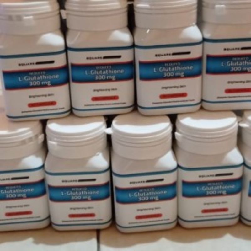 L-GLUTATHIONE 300mg Reduced Asli Pemutih Wajah 100% Original