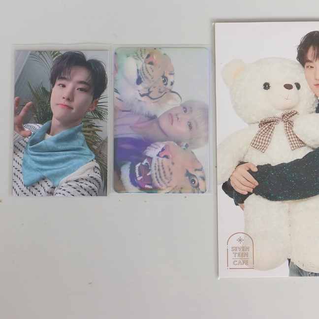 PC PHOTOCARD SG 2020 TRIO MAUNG+INTERPARK YC HORANGHAE+POSTCARD CAFE HOSHI SEVENTEEN