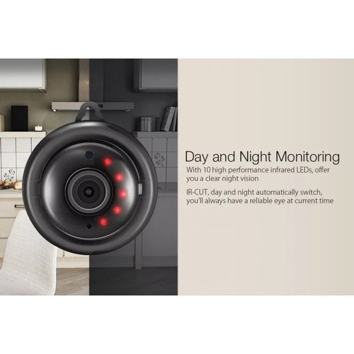 DG-MYQ - V380 720P Mini Smart WiFi Camera - 2.1mm Super Wide Lens