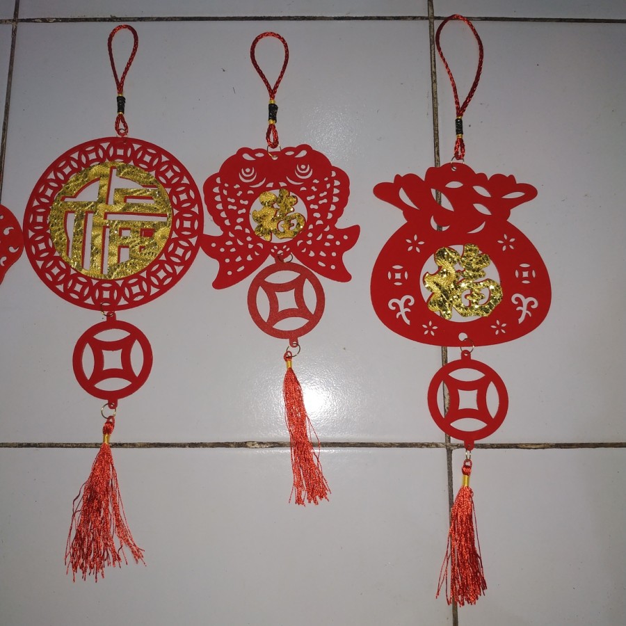 hiasan gantungan imlek Chinese new year 5 motif