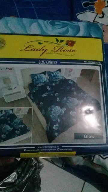 Sprei Lady Rose King 180x200cm.furla.glow.rainbow.hello Kitty Daniel.ice Green.tayo