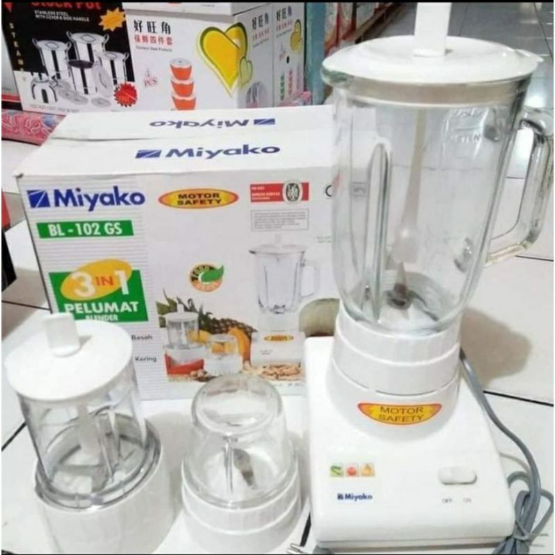 blender Bl 102 Gs miyako 3in 1 gelas kaca. blender miyako. blender