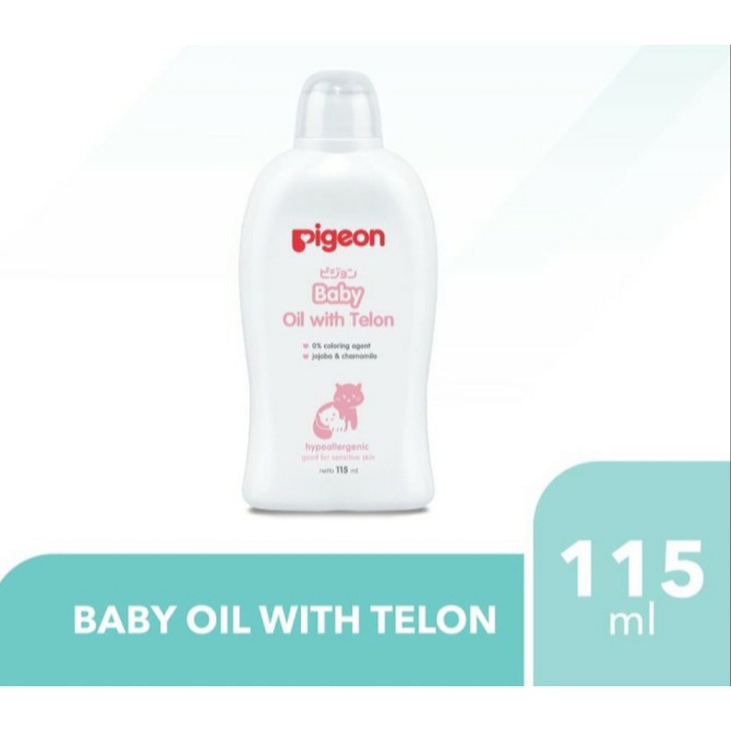 Pigeon Baby Oil With Telon / minyak Telon 115ml Urut  pijat bayi / Pigeon baby Oil Natural Essential 100ml