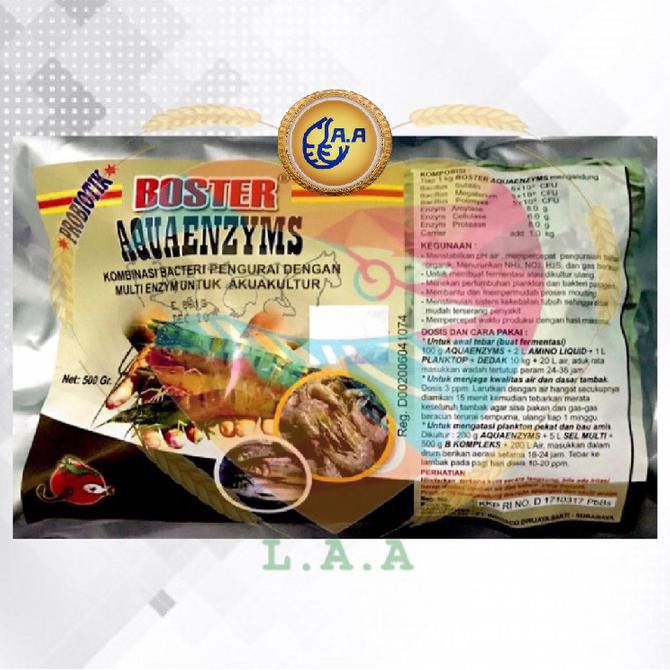 

PROMO SPESIAL BOSTER AQUAENZYMS 500 Gram (Probiotik Udang , Ikan)