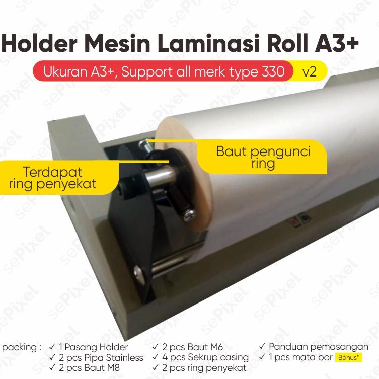 

✹Terlaris✽ GGPZW Penyangga laminating Holder Mesin Laminasi Roll A3 76 ➼