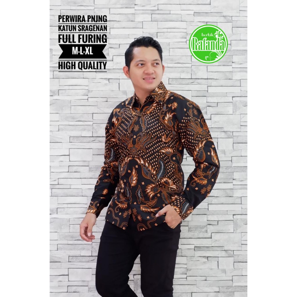 PERWIRA RAFANDA BAJU KEMEJA BATIK PRIA SOLO LENGAN PANJANG PENDEK LAPIS FURING ATASAN BATIK PREMIUM MODERN KATUN HALUS MAHKOTA BUNGA SATRIO SAE PRAKARYA NAGA BIRU BRAHMANA BIRU PROBOSETO ARESHA MAHKOTA PITA WAYANG PENDEK SEKAR LAWASAN ERLANGGA SEKTI DEWO