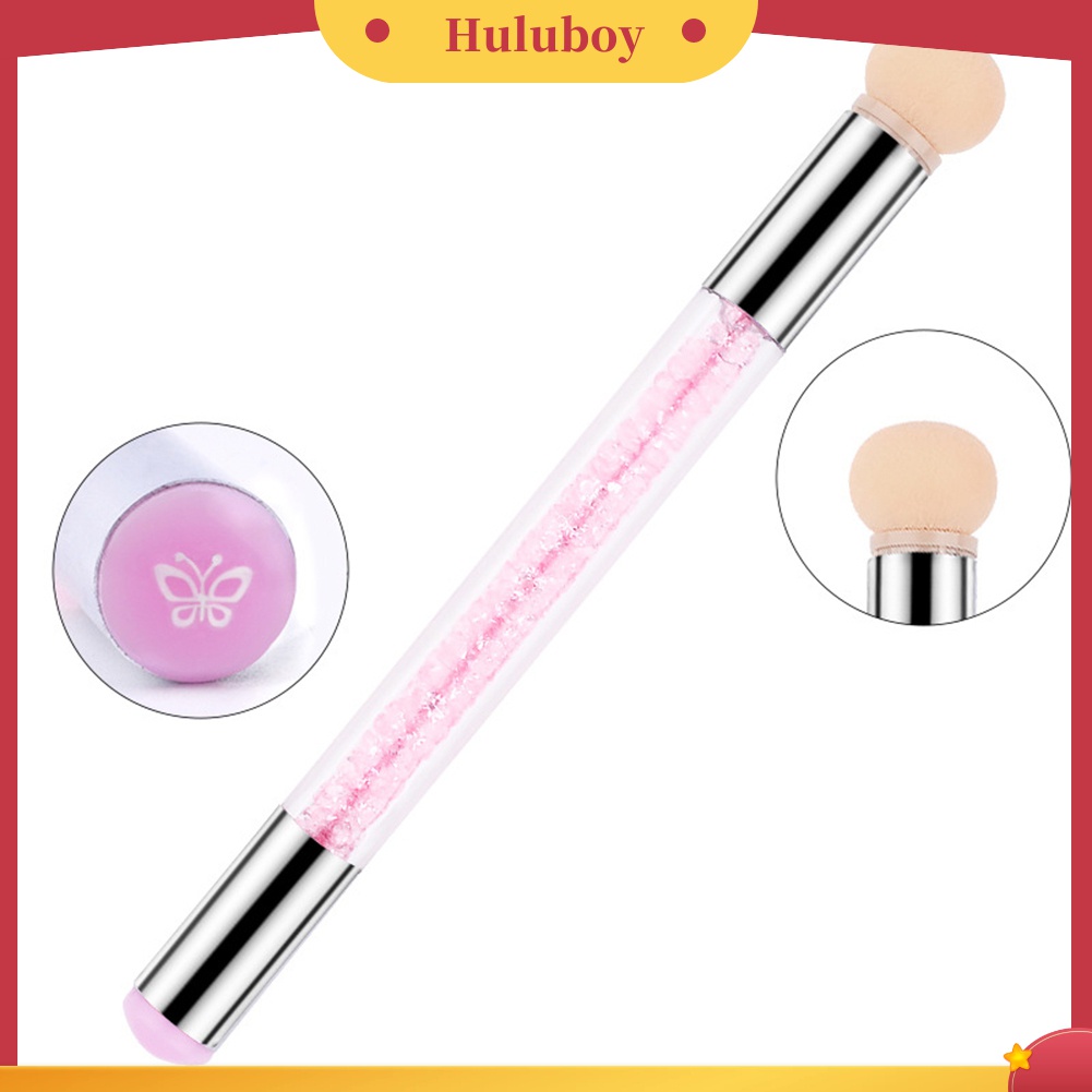 Huluboy Huluboy♡ Brush Pen Dotting Bubuk Glitter Gradasi Untuk Nail Art DIY