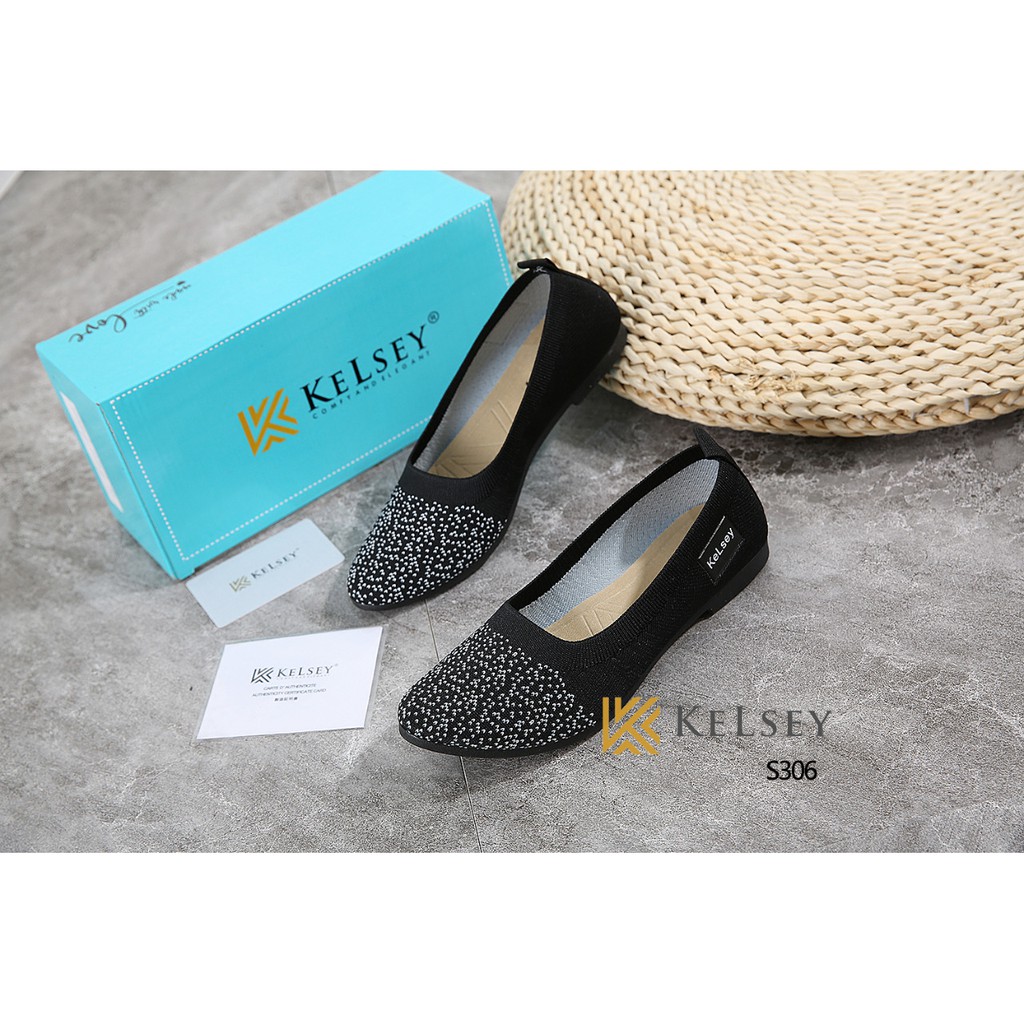 Kelsey Sepatu  Slip On Wanita  / Sepatu Flat Wanita S306 (3PSG 1KG)